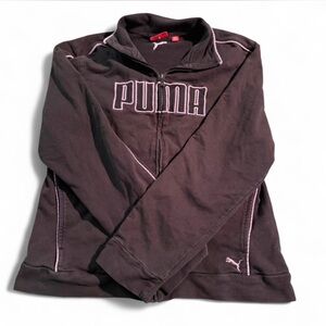 Puma Black Zip Up With Purple Detailing